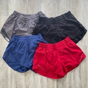 Lululemon Hotty Hot Shorts Bundle - 4 inches, size 6